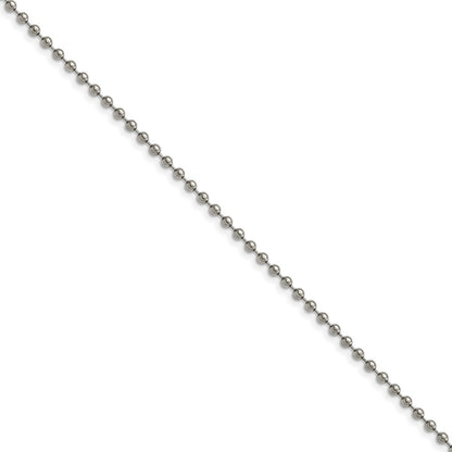 Chisel Titanium Polished 2.00mm 18 inch Ball Chain