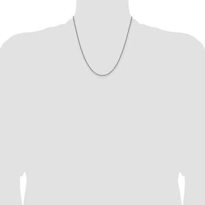 Chisel Titanium Polished 2.00mm 20 inch Ball Chain