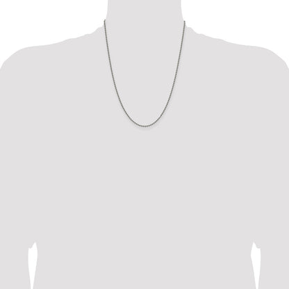 Chisel Titanium Polished 2.00mm 22 inch Ball Chain