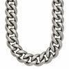 Titanium Polished 14.50mm Curb 20in Necklace