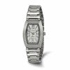 Ladies Chisel Stainless Steel White Tonneau Dial Watch