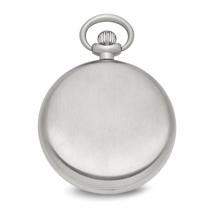Chisel Stainless Steel Black Dial Pocket Watch