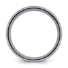 Chisel Tantalum Brushed and Polished 8mm Beveled Edge Band