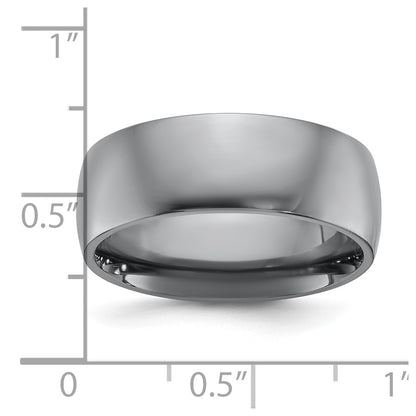 Chisel Tantalum Polished 8mm Band