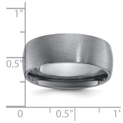 Chisel Tantalum Brushed 8mm Band