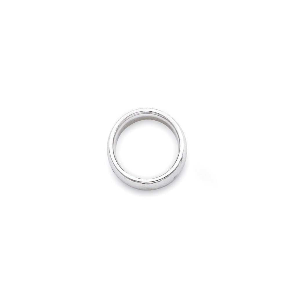 14k White Gold 3mm Standard Weight Comfort Fit Wedding Band Size 6