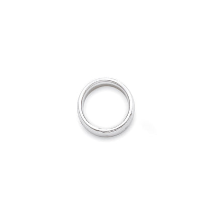 14k White Gold 3mm Standard Weight Comfort Fit Wedding Band Size 4