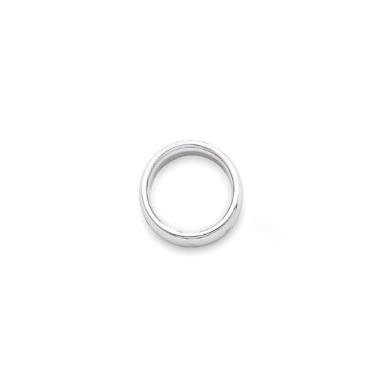 14k White Gold 3mm Standard Weight Comfort Fit Wedding Band Size 5