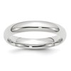 14k White Gold 4mm Standard Weight Comfort Fit Wedding Band Size 6