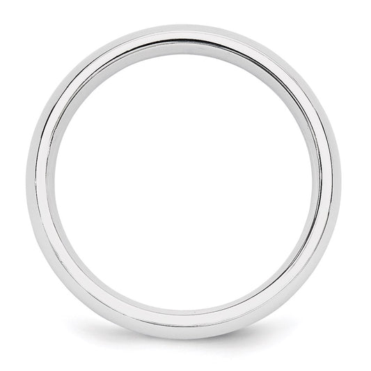 14k White Gold 5mm Standard Weight Comfort Fit Wedding Band Size 7