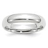 14k White Gold 5mm Standard Weight Comfort Fit Wedding Band Size 13