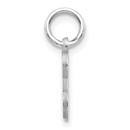 14KW Diamond-cut Letter E Initial Charm