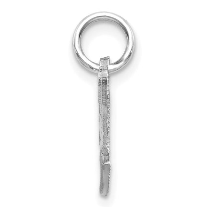 14KW Diamond-cut Letter T Initial Charm