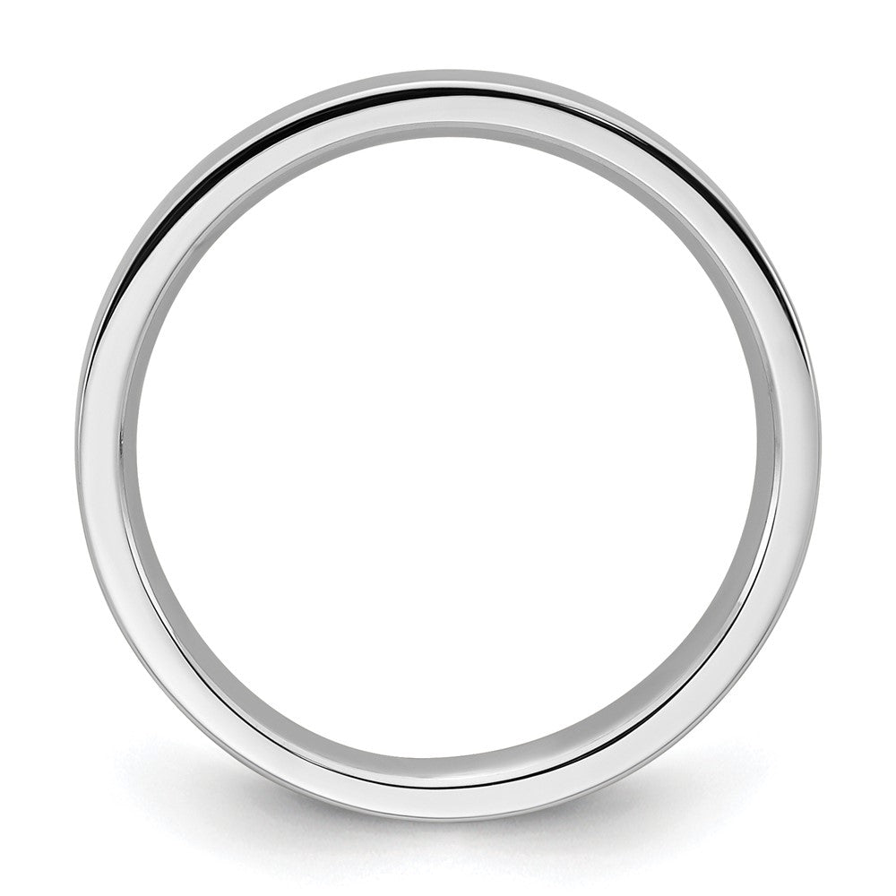 14k White Gold 3mm Standard Weight Flat Comfort Fit Wedding Band Size 9