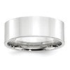 14k White Gold 8mm Standard Weight Flat Comfort Fit Wedding Band Size 11