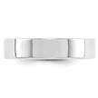 14k White Gold 5mm Lightweight Flat Wedding Band Size 7