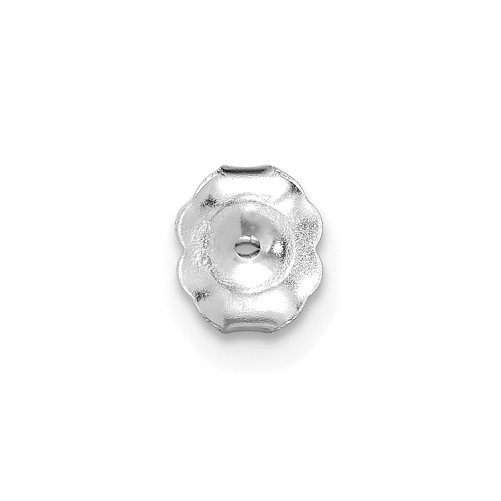 14k White Gold 1/2 carat Lab Grown Diamond VS+ F+ Complete Oval Four Prong Stud Earrings