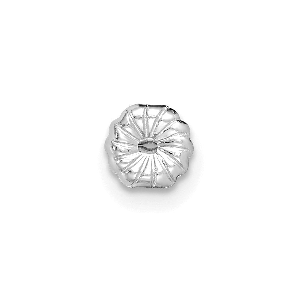 14k White Gold 1/2 carat Certified Lab Grown Diamond VS+ F+ Princess Complete Four Prong Stud Earrings