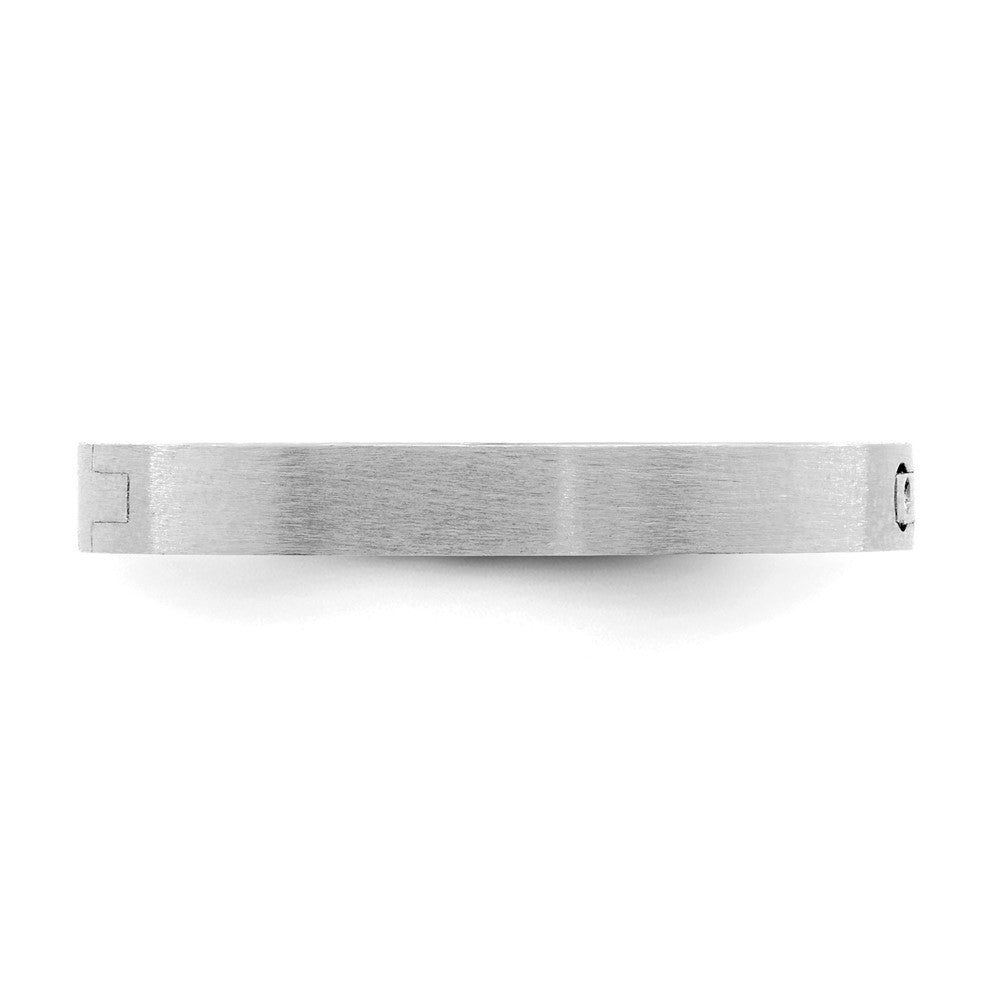 14k White Gold 2.7mm CLIQ Hinged Shank Size 8