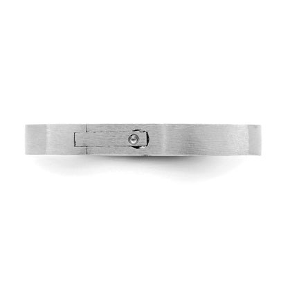 14k White Gold 2.7mm CLIQ Hinged Shank Size 8