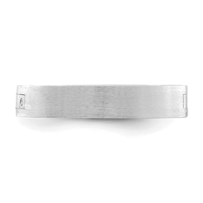 14k White Gold 4mm CLIQ Hinged Shank Size 7.5