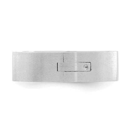 14k White Gold 6mm CLIQ Hinged Shank Size 9.5