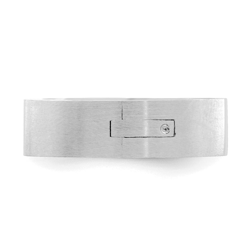 14k White Gold 6mm CLIQ Hinged Shank Size 9