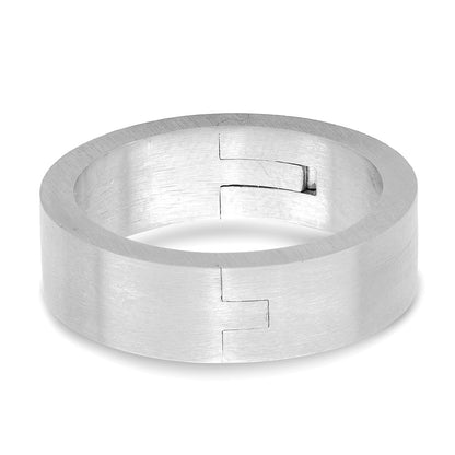 14k White Gold 6mm CLIQ Hinged Shank Size 8.5