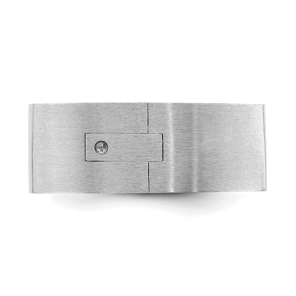 14k White Gold 8mm CLIQ Hinged Shank Size 7