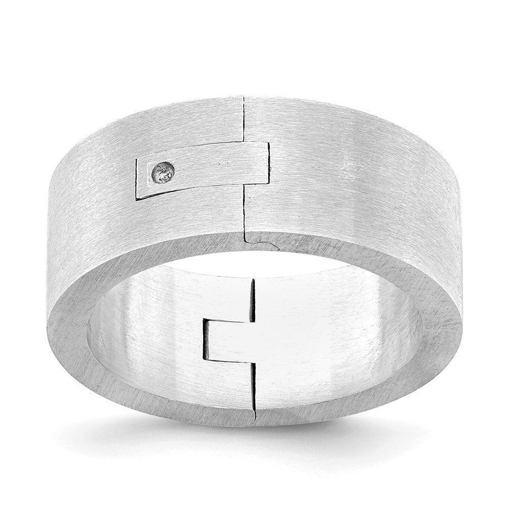 14k White Gold 8mm CLIQ Hinged Shank Size 8