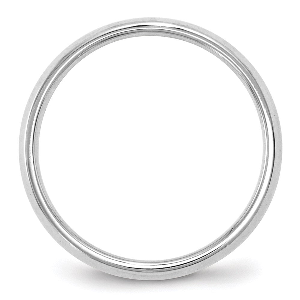 14k White Gold 2.5mm Knife Edge Comfort Fit Wedding Band Size 5