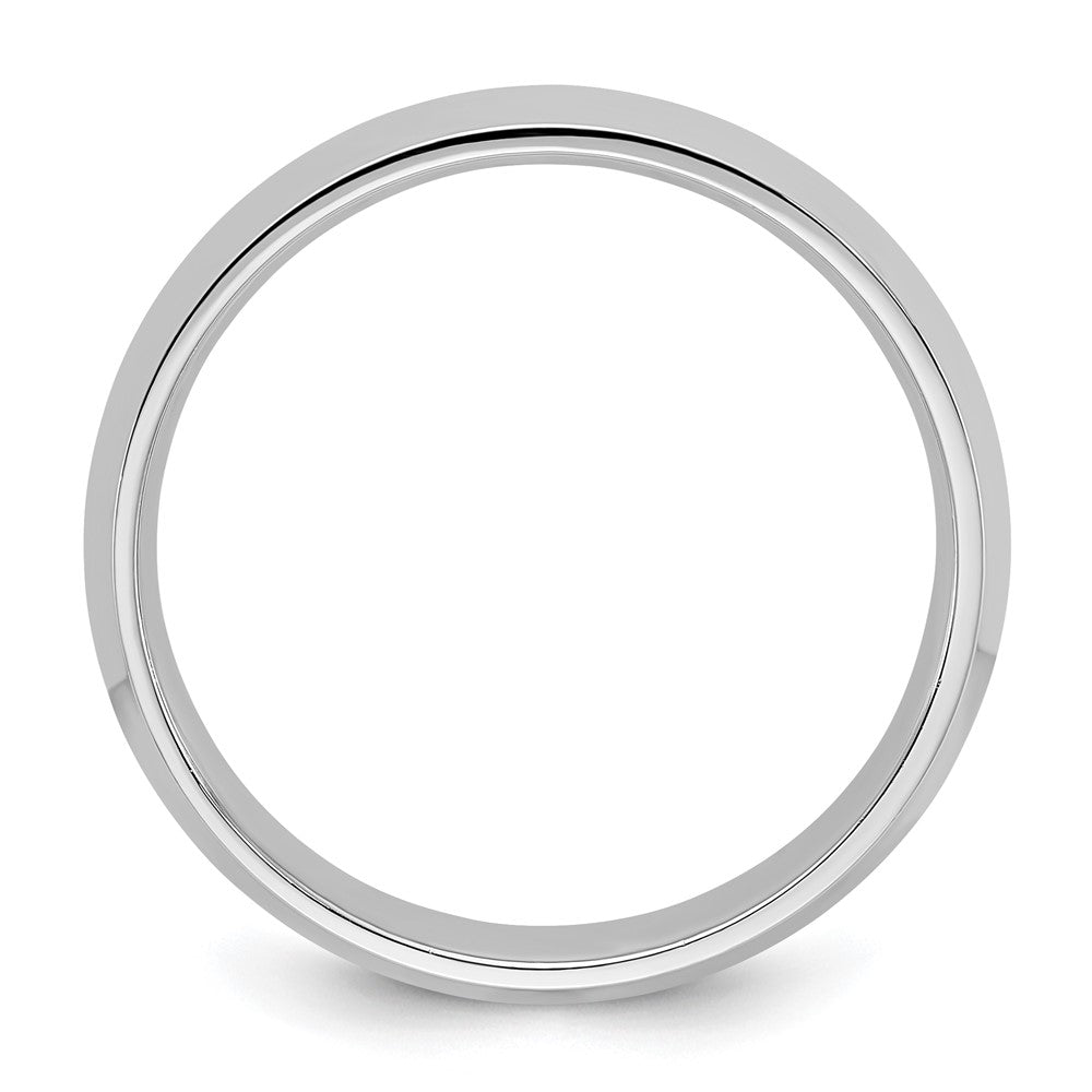 14k White Gold 4mm Knife Edge Comfort Fit Wedding Band Size 12
