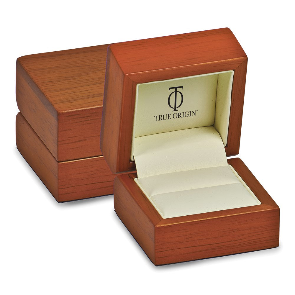 True Origin 14K Yellow Gold Men's 1/2 carat Lab Grown Diamond VS+ F+ Complete Channel Band