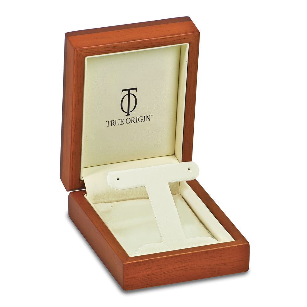 True Origin 14K Yellow Gold 4 7/8 carat Lab Grown Diamond VS+ F+ Complet In and Out Hoop Earrings