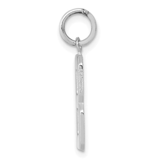 14kw Medium Polished Number 8 Charm