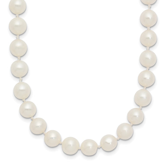 10k 6-7mm White Near-Round Freshwater Cultured Pearl 20 inch Necklace