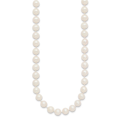 10k 7-8mm White Near-Round Freshwater Cultured Pearl 20 inch Necklace