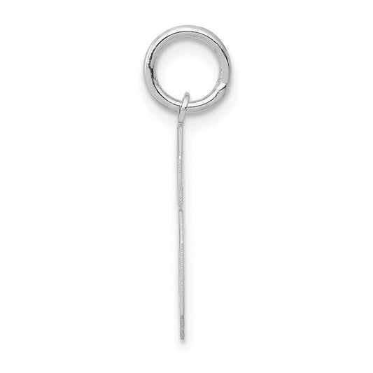 14kw Medium Satin Number 6 Charm