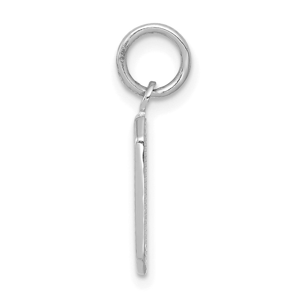 14kw Small Polished Number 0 Charm