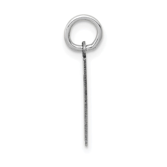 14kw Small Satin Number 1 Charm