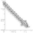 14k White Gold 7/8 carat Lab Grown Diamond VS/SI+ G+ Round Tennis Bracelet