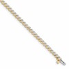 14k 4 1/3 carat Lab Grown Diamond VS/SI+ G+ Complete Tennis Bracelet