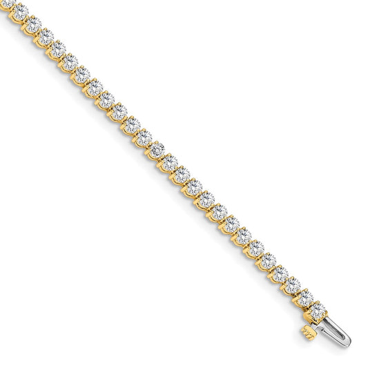 14k 4 3/4 carat Lab Grown Diamond VS/SI+ G+ Complete Tennis Bracelet