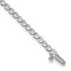 14k White Gold 3 1/3 carat Lab Grown Diamond VS/SI+ G+ Complete Tennis Bracelet