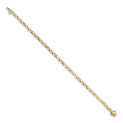 14k 1 1/4 carat Lab Grown Diamond VS/SI+ G+ Complete Round Tennis Bracelet
