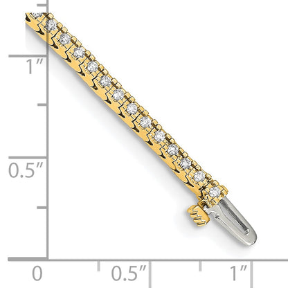 14k 1 1/4 carat Lab Grown Diamond VS/SI+ G+ Complete Round Tennis Bracelet