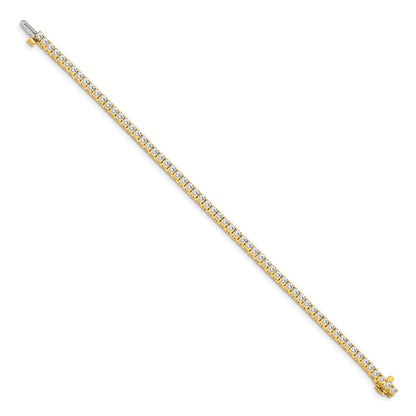 14k 2 1/6 carat Lab Grown Diamond VS/SI+ G+ Complete Round Tennis Bracelet