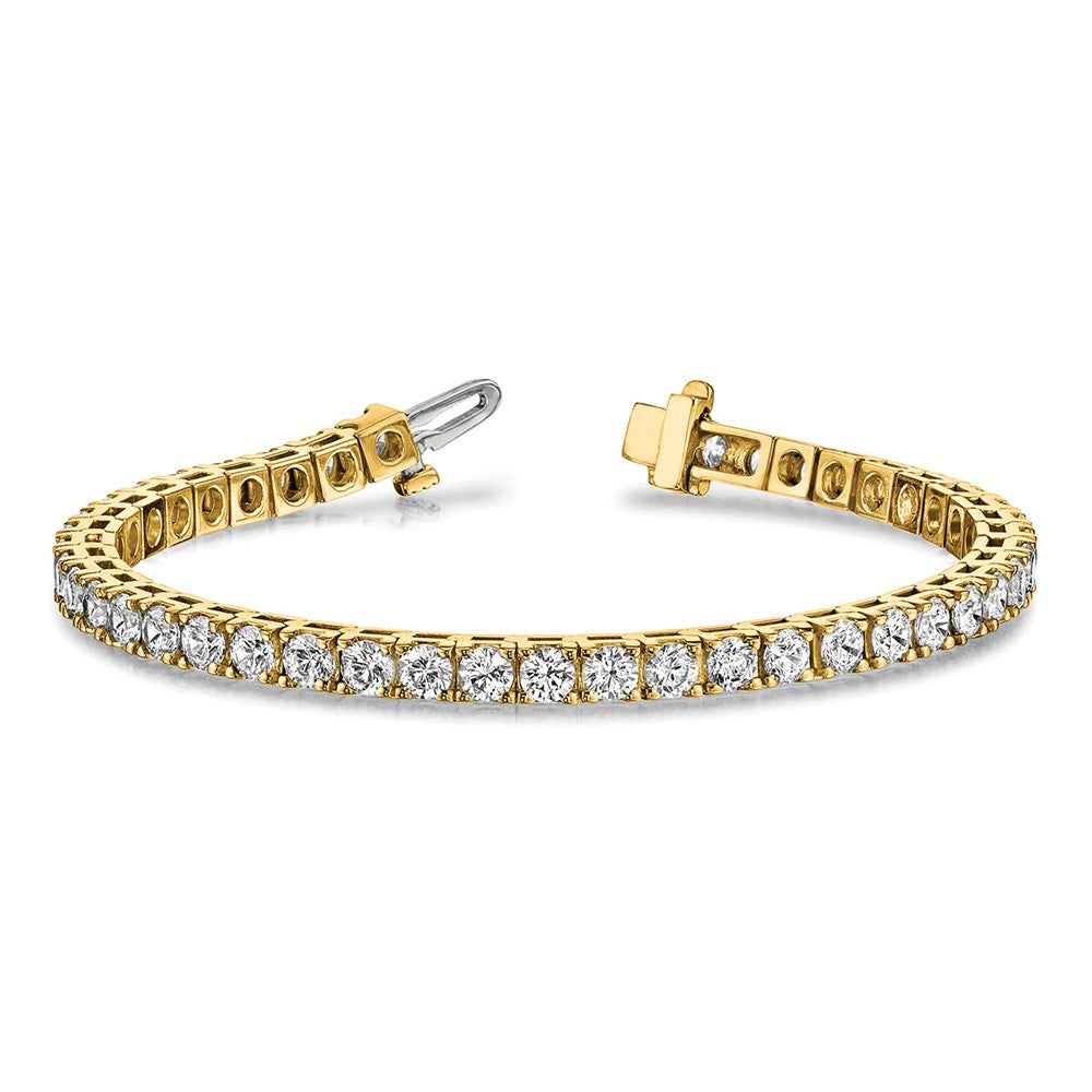 14k 2 1/6 carat Lab Grown Diamond VS/SI+ G+ Complete Round Tennis Bracelet