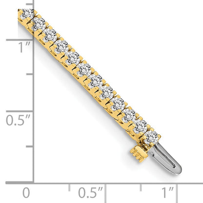 14k 2 1/6 carat Lab Grown Diamond VS/SI+ G+ Complete Round Tennis Bracelet