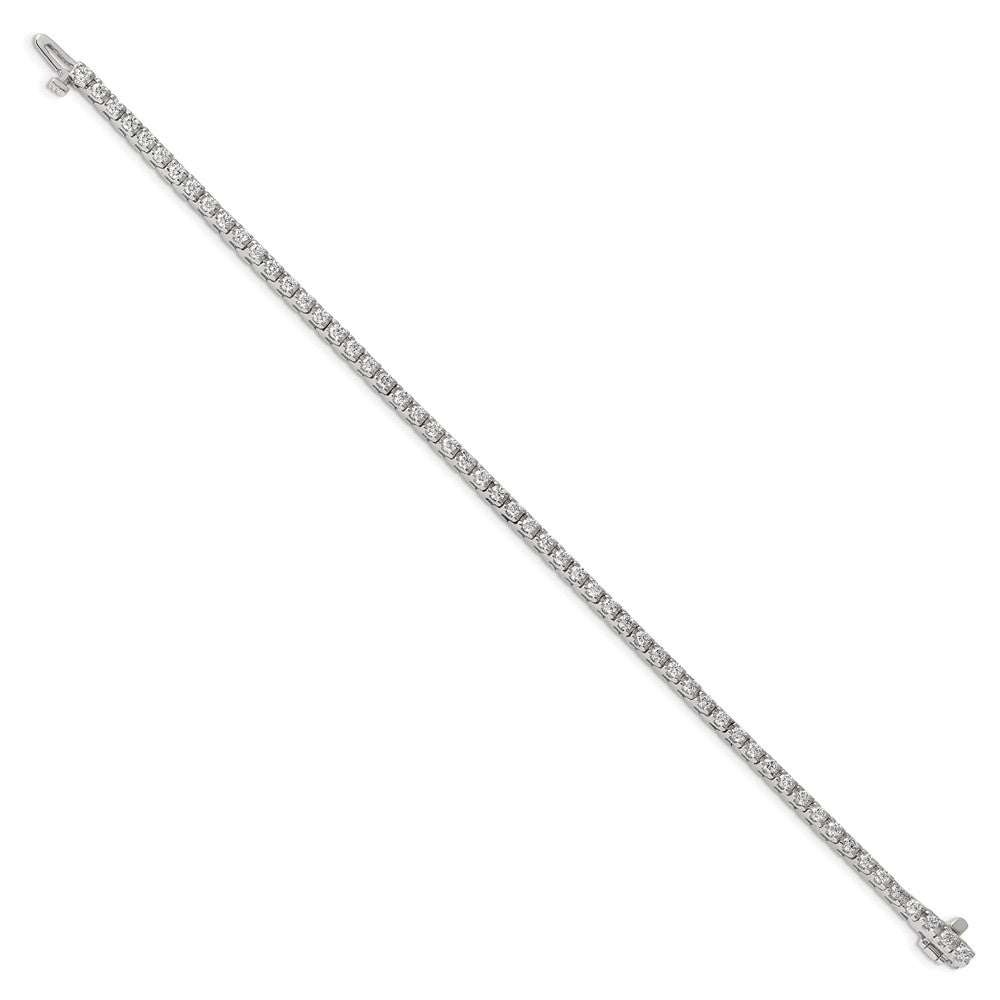 True Origin 14K White Gold 2 1/5 carat Lab Grown Diamond VS+ F+ Complete Tennis Bracelet